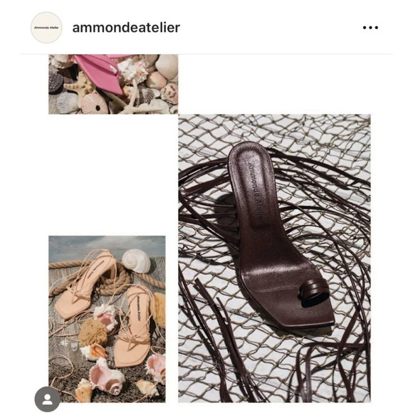 A'mmonde Atelier Aria 75 Multi Strap High Heels in Brown 37 7 Womens Sandals - Picture 15 of 16